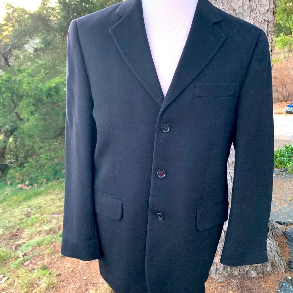 Jack Victor black cashmere blazer size 44